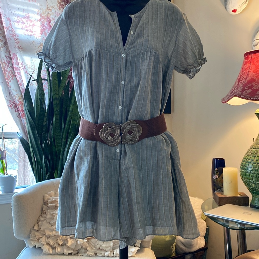 ZARA TRAFALUC Button down short romper